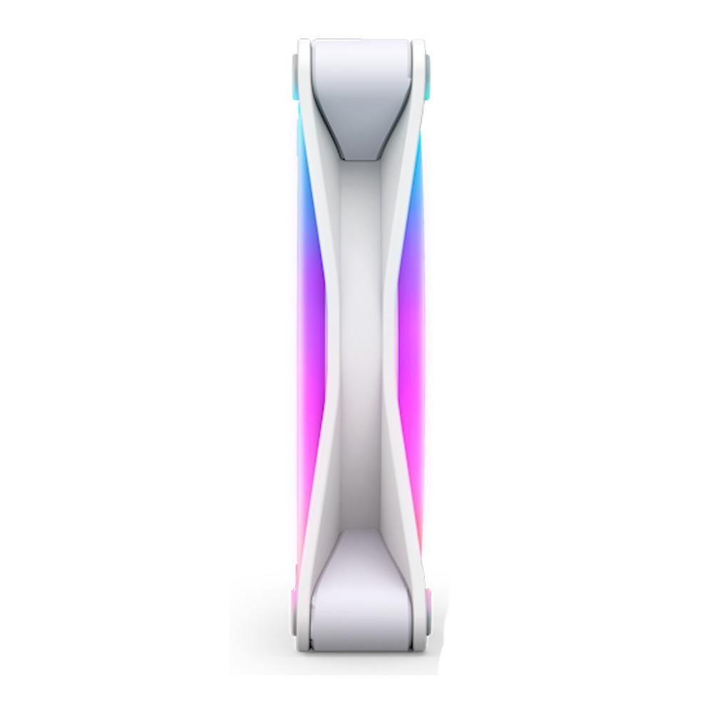 Imagem 2 de 6 do produto Kit com 3 Ventoinhas NZXT F120RGB Duo, 120mm, RGB, Branco - RF-D12TF-W1