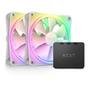 Kit com 3 Ventoinhas NZXT F120RGB Duo, 120mm, RGB, Branco - RF-D12TF-W1 3