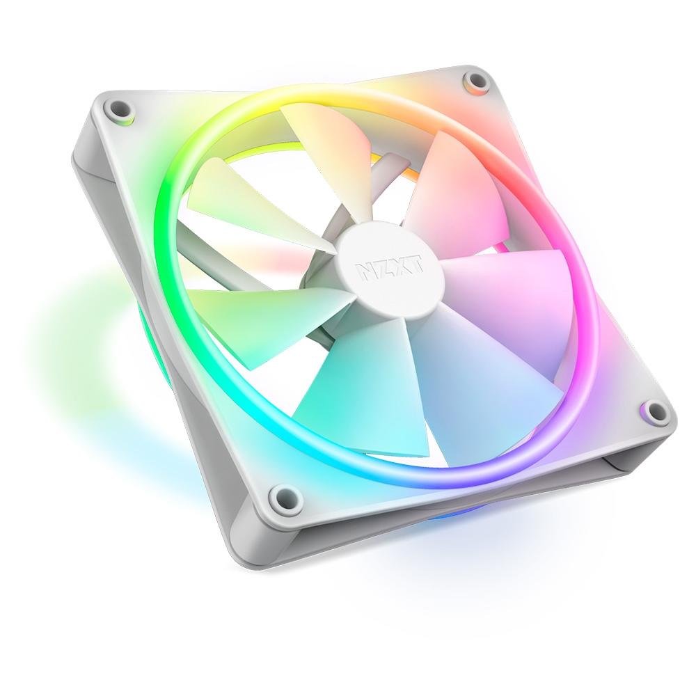 Imagem 2 de 6 do produto Ventoinha NZXT F140RGB Duo 140mm, Led RGB, Branco - RF-D14SF-W1