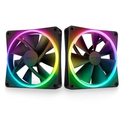 NZXT F140 RGB DUO BLACK 2個入×2個　㉖ kit-com-2-ventoinhas-nzxt-