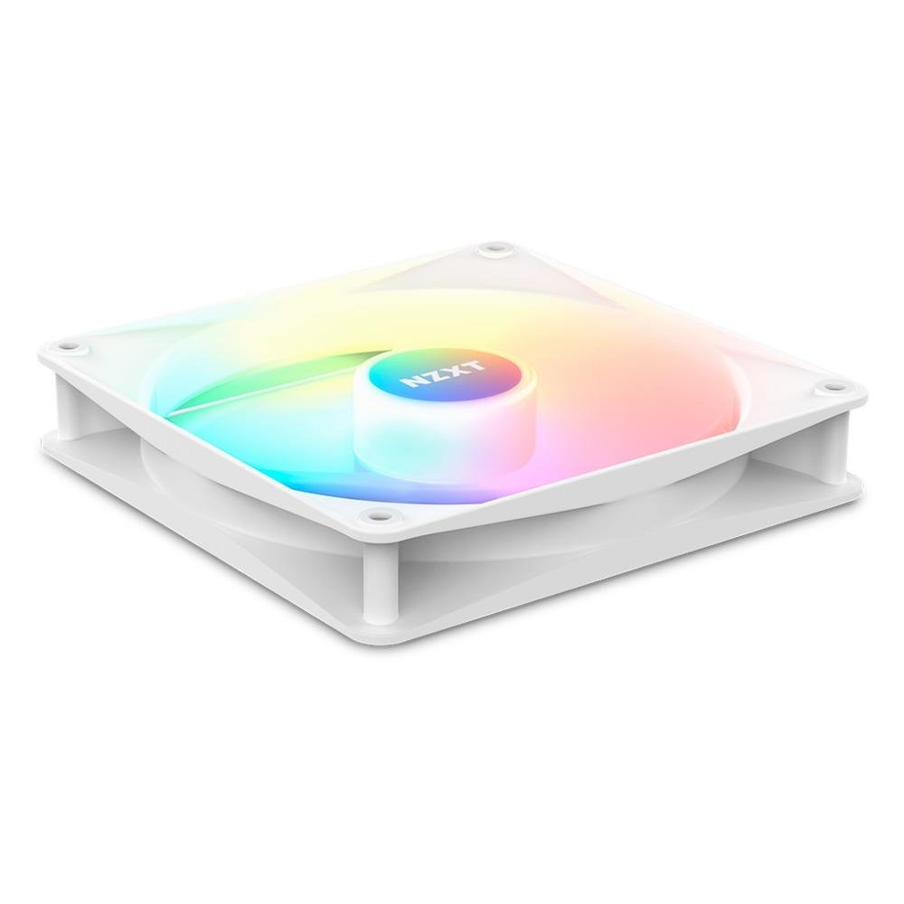 Imagem 2 de 5 do produto Kit com 2 Ventoinhas NZXT F140RGB Core, 140mm, RGB, Branco - RF-C14DF-W1