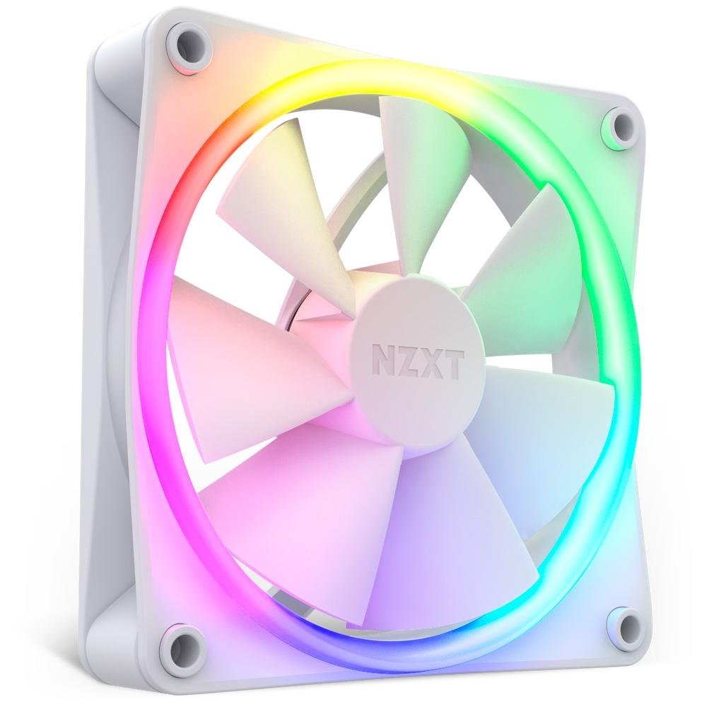 Ventoinha NZXT F120RGB, 120mm, Led RGB, Branco - RF-R12SF-W1 - view 2