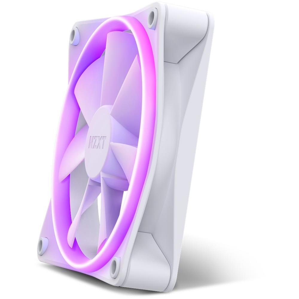 Ventoinha NZXT F120RGB, 120mm, Led RGB, Branco - RF-R12SF-W1 - view 3