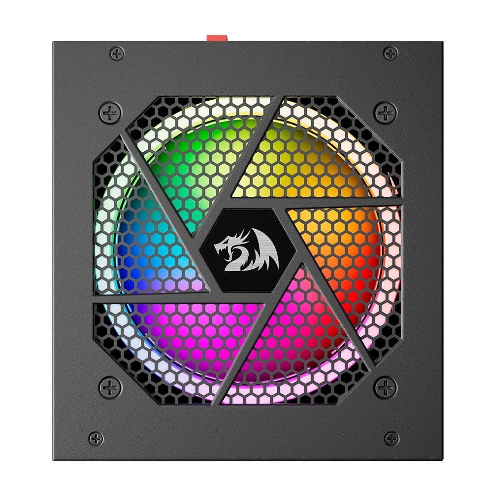 Fonte Redragon, 850W, 80 Plus Gold, Modular, PFC Ativo, RGB, Sem Cabo, Preto - GC-PS007-1 - view 4
