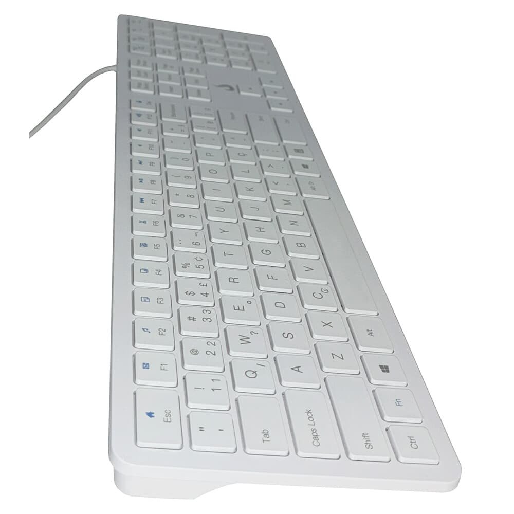 Teclado Slim ( Balão.info), USB 2.0, ( Balão.info), Branco - RM-TS-FW - view 6