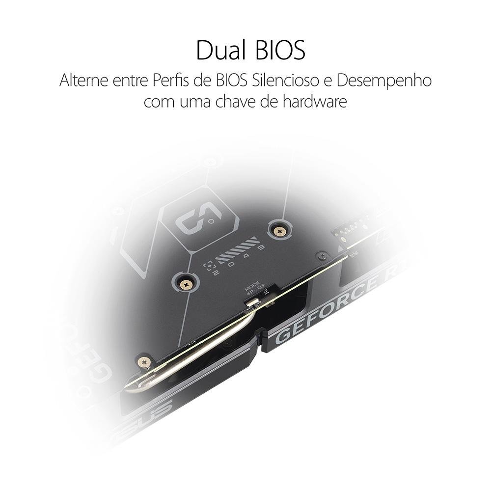 Placa de vídeo RTX 4060 ASUS Dual 8G EVO OC NVIDIA GeForce, 8GB GDDR6, G-SYNC, Ray Tracing - 90YV0JC7-M0NA00 Placa de vídeo RTX 4060 ASUS Dual 8G EVO OC NVIDIA GeForce, 8GB GDDR6, G-SYNC, Ray Tracing - 90YV0JC7-M0NA00