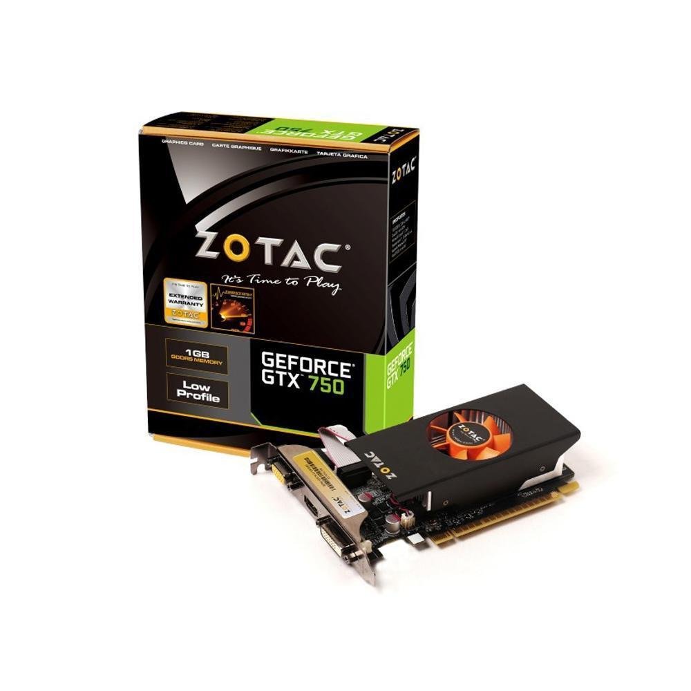 Placa de Vídeo VGA Zotac GeForce GTX 750 LP 1GB DDR5 128 Bits PCI-Express 3.0 x16 ZT-70702-10M Placa de Vídeo VGA Zotac GeForce GTX 750 LP 1GB DDR5 128 Bits PCI-Express 3.0 x16 ZT-70702-10M
