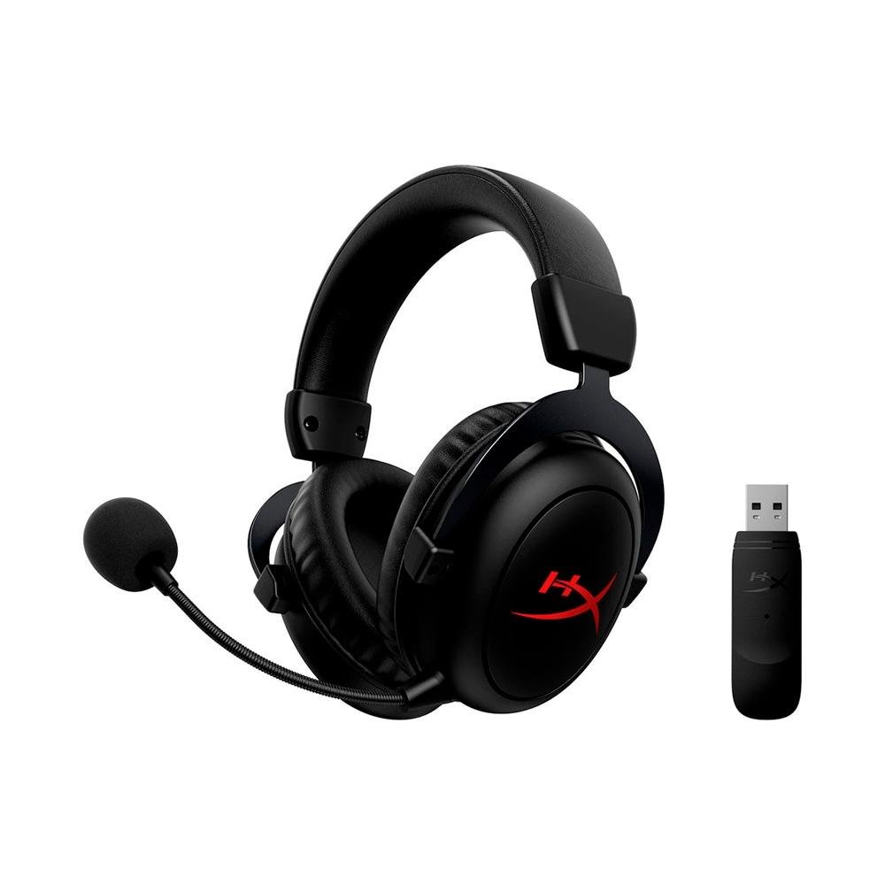 Headset Gamer Sem Fio HyperX Cloud II Core, Drivers 53mm, 2.4GHz, Compatível com PC, Preto - 6Y2G8AA