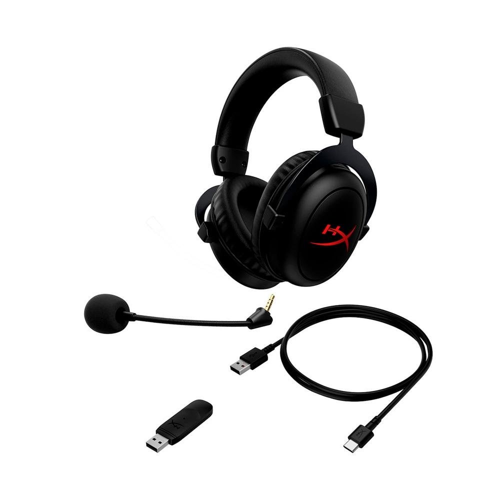 Headset Gamer Sem Fio HyperX Cloud II Core, Drivers 53mm, 2.4GHz, Compatível com PC, Preto - 6Y2G8AA