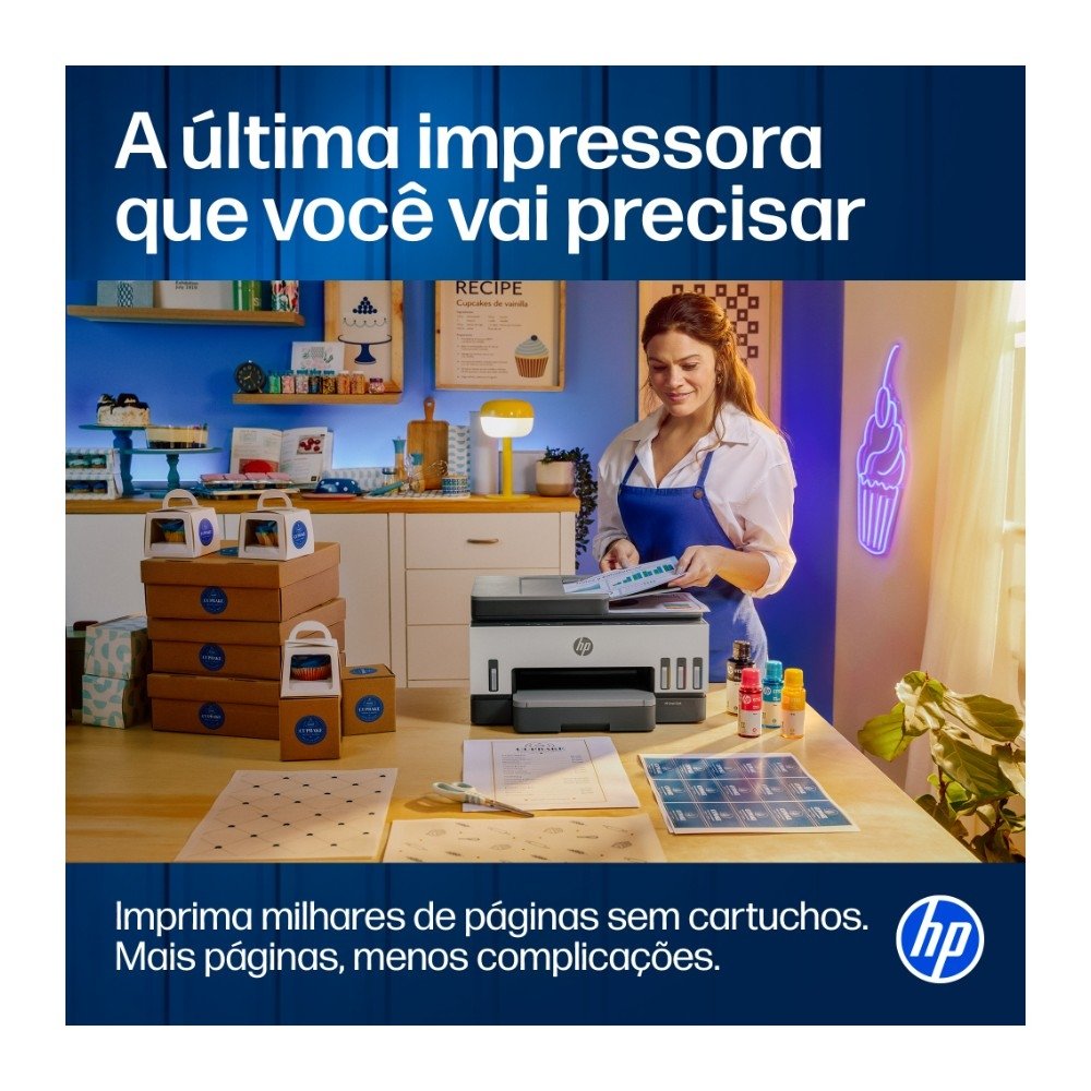 Imagem 9 de 10 do produto Impressora Multifuncional HP Smart Tank 754 Wi-Fi - Tanque de Tinta Colorida Duplex USB Bluetooth (2H0A6A)
