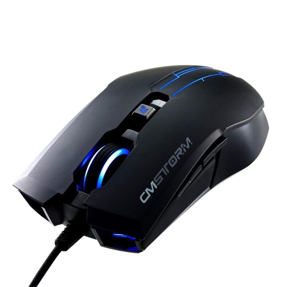 Teclado e Mouse Gamer CoolerMaster 2000DPI Devastator Com Led Azul SGB-3010-KKMF1-BR