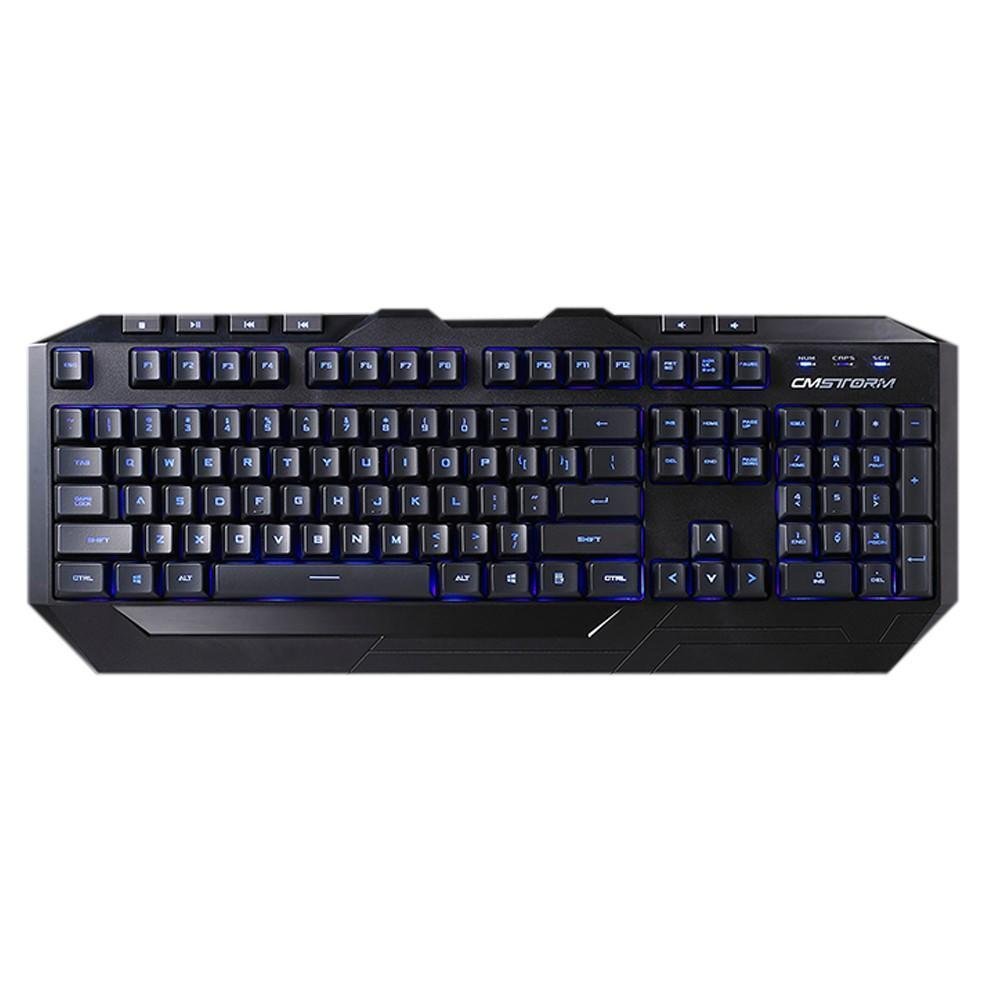 Teclado e Mouse Gamer CoolerMaster 2000DPI Devastator Com Led Azul SGB-3010-KKMF1-BR