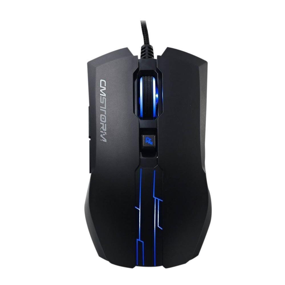Teclado e Mouse Gamer CoolerMaster 2000DPI Devastator Com Led Azul SGB-3010-KKMF1-BR