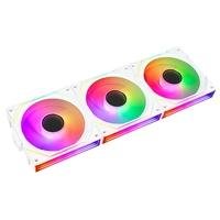 Kit com 3 Ventoinhas Gamer Rise Mode Magneto Pro Reverse, 120mm, Led ARGB, Branco - RM-MAPRO-ARGB-W-RV 2