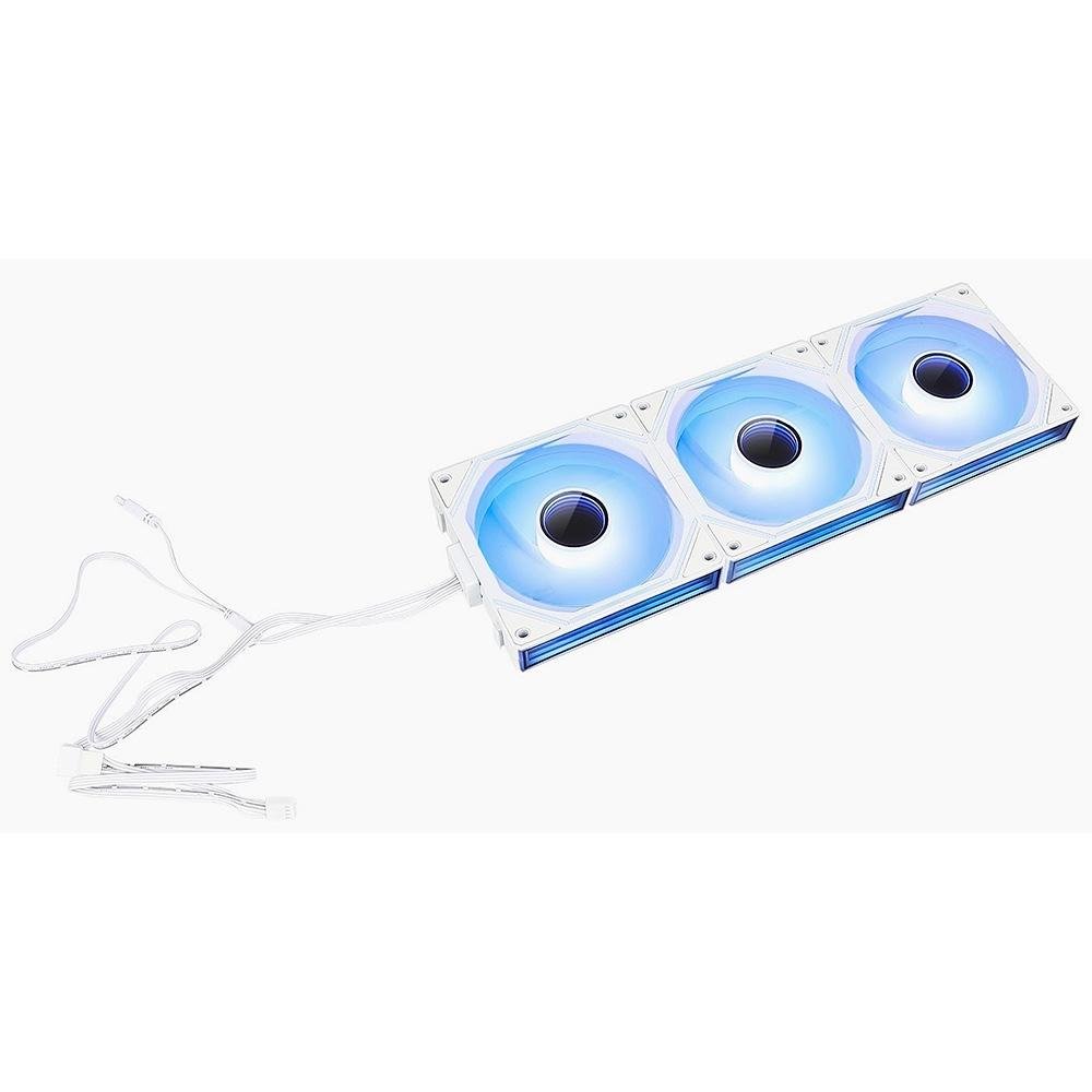 Kit com 3 Ventoinhas Gamer Rise Mode Magneto Pro Reverse, 120mm, Led ARGB, Branco - RM-MAPRO-ARGB-W-RV - view 5