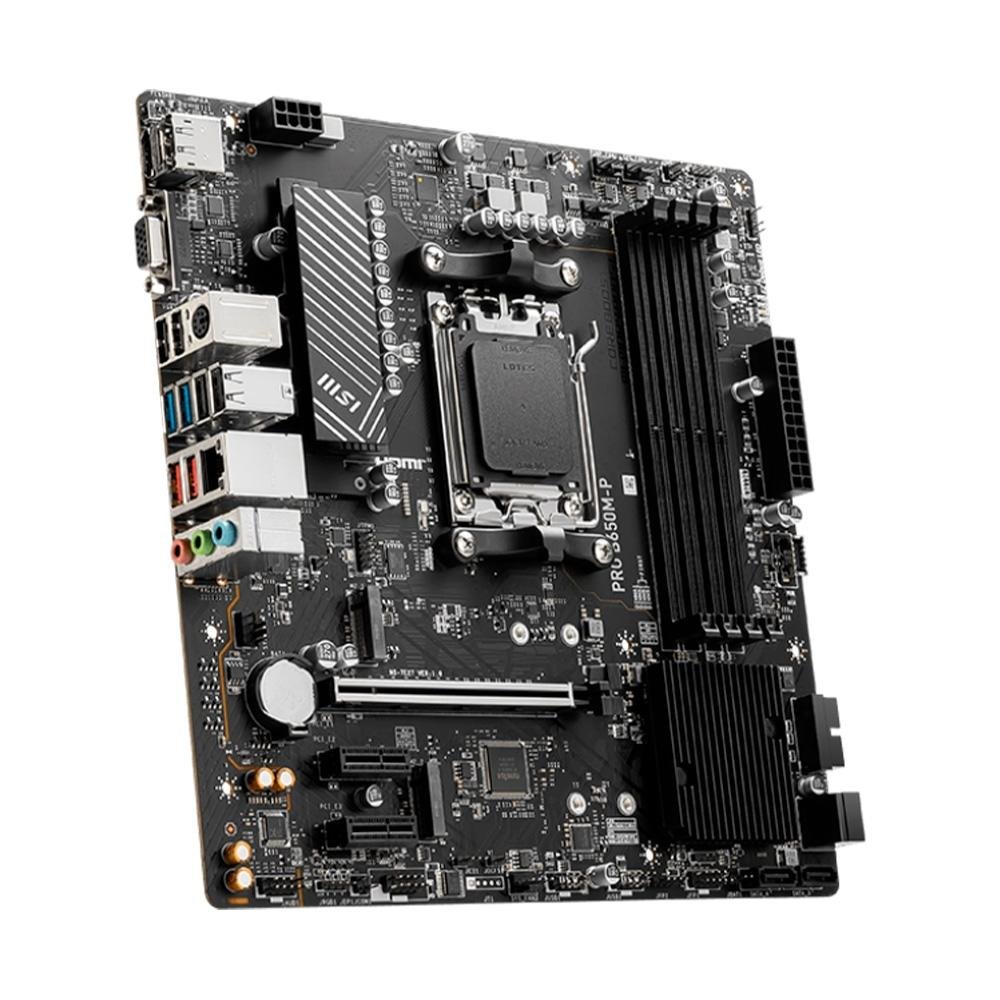 Placa Mãe MSI Pro B650M-P, AMD AM5, M-ATX, DDR5 - PRO B650M-P - view 4