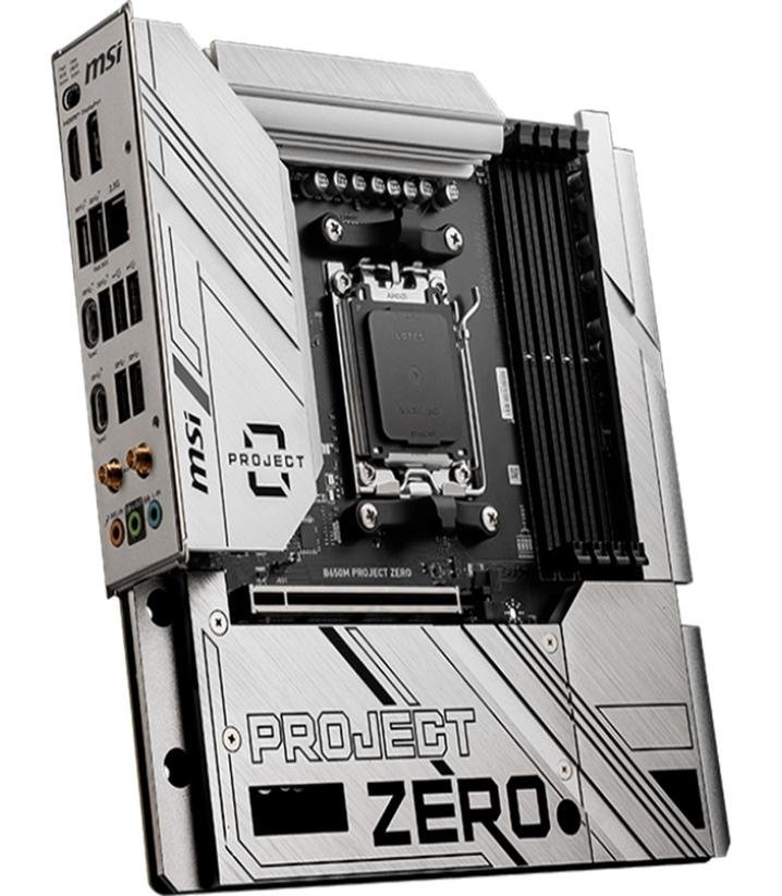 Placa-Mãe MSI B650M Project Zero, AMD AM5, M-ATX, DDR5, Preto - B650M PROJECT ZERO Placa-Mãe MSI B650M Project Zero, AMD AM5, M-ATX, DDR5, Preto - B650M PROJECT ZERO