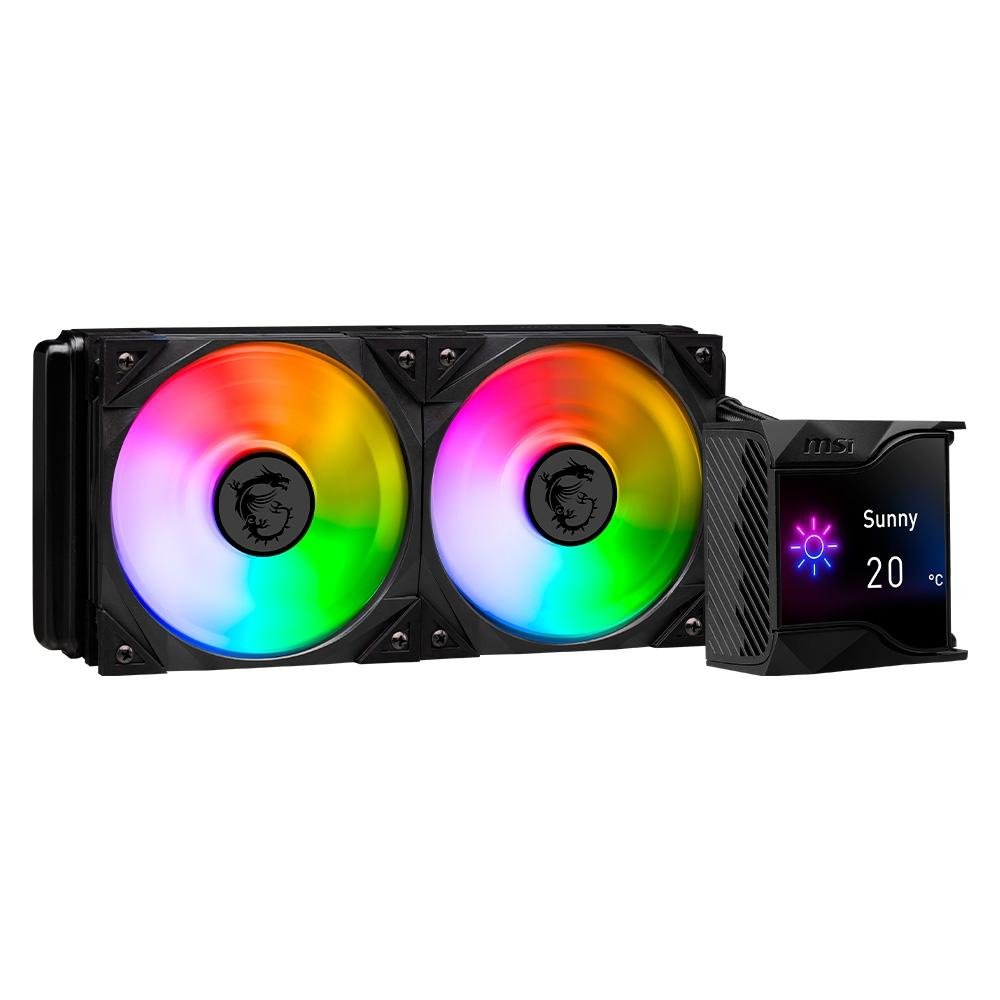 Water Cooler MSI MPG Coreliquid D240, ARGB, 240mm, AMD/Intel, Preto - MPG CORELIQUID D240