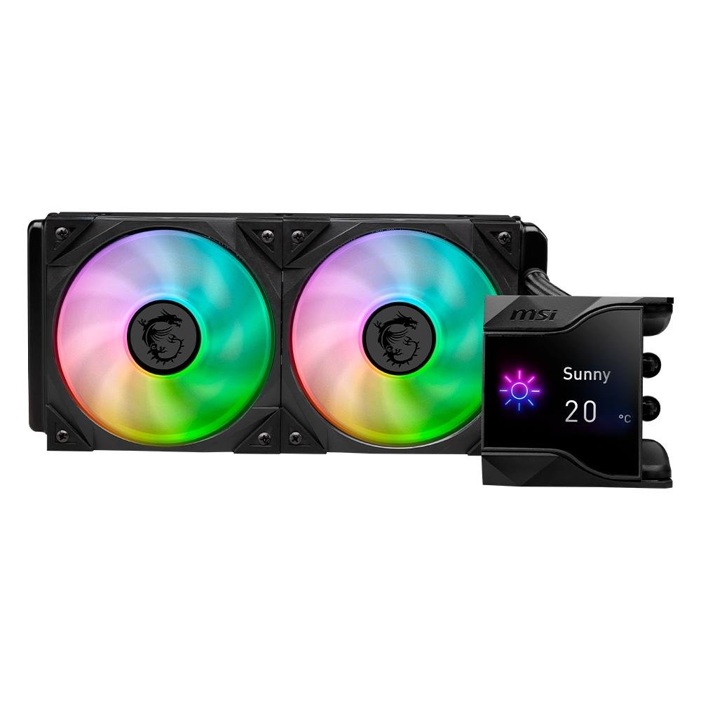 Water Cooler MSI MPG Coreliquid D240, ARGB, 240mm, AMD/Intel, Preto - MPG CORELIQUID D240