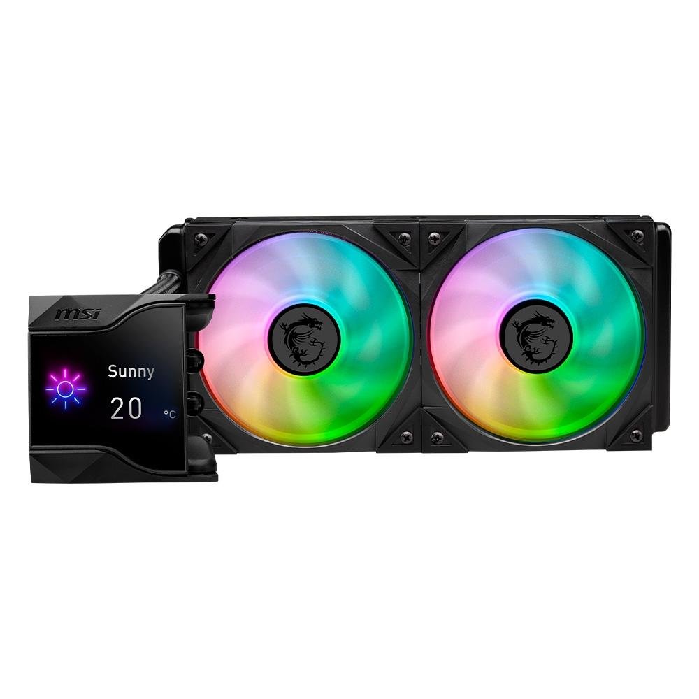 Water Cooler MSI MPG Coreliquid D240, ARGB, 240mm, AMD/Intel, Preto - MPG CORELIQUID D240