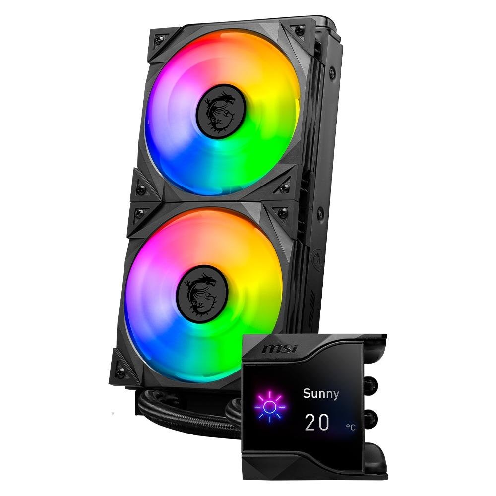 Water Cooler MSI MPG Coreliquid D240, ARGB, 240mm, AMD/Intel, Preto - MPG CORELIQUID D240 7