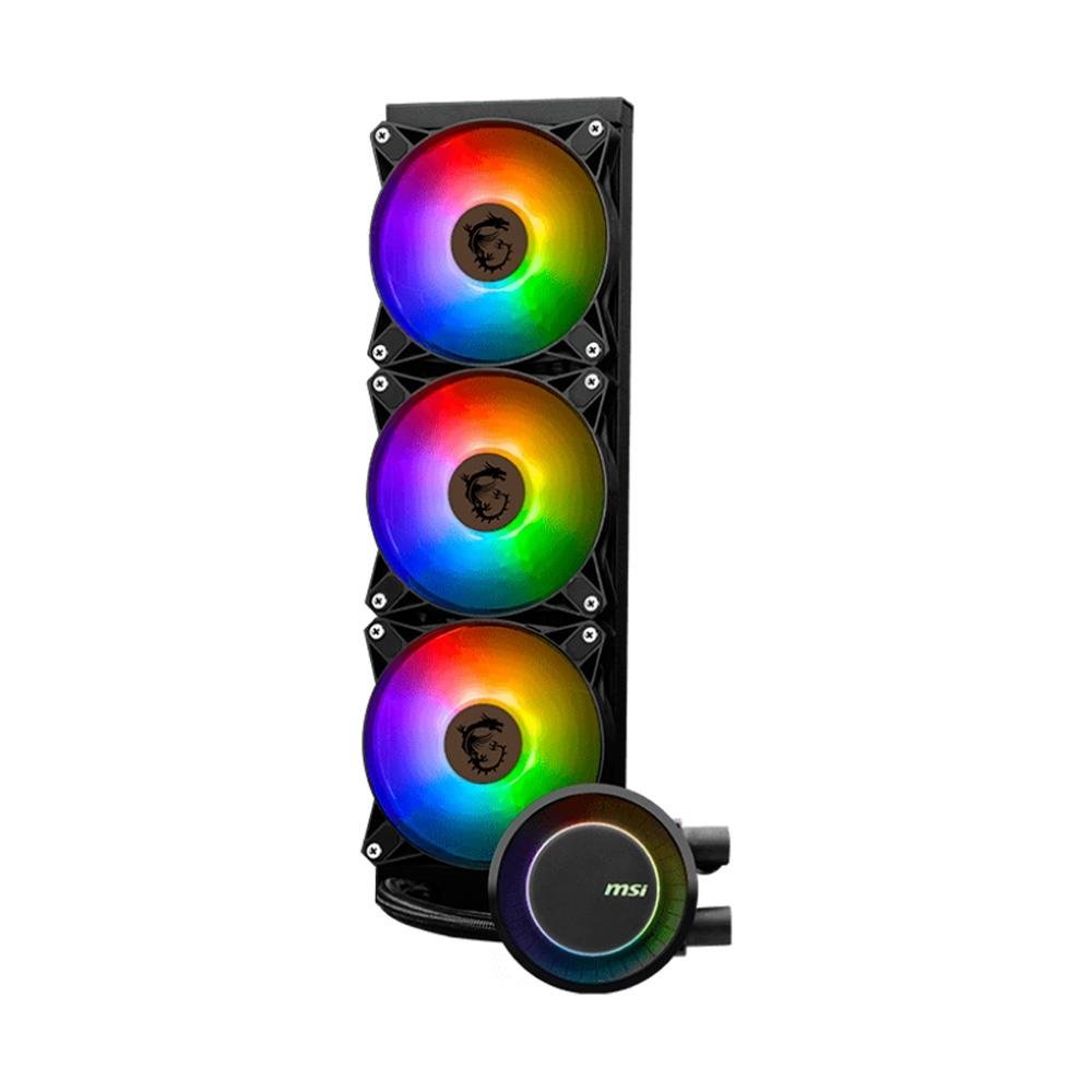 Water Cooler MSI Mag Coreliquid E360, ARGB, 360mm, AMD/Intel, Preto - MAG CORELIQUID E360 - view 2