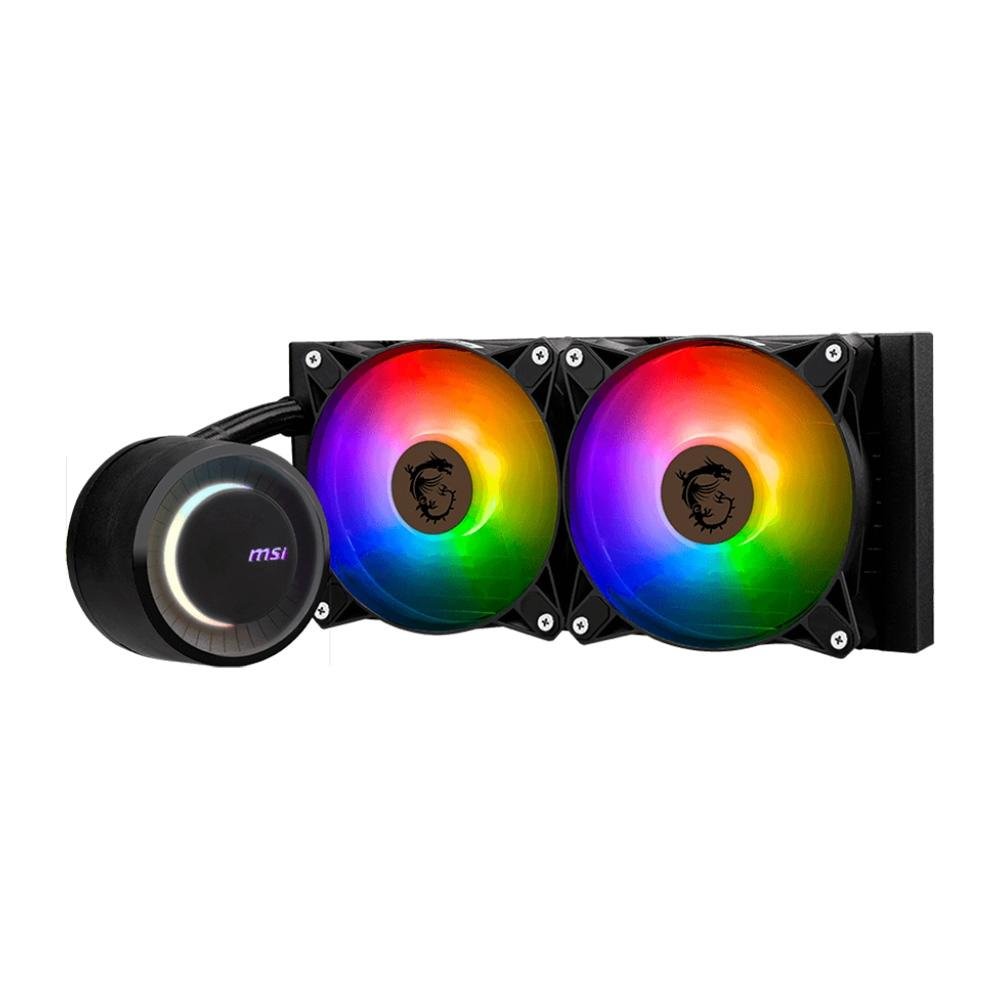Water Cooler MSI Mag Coreliquid E240, ARGB, 240mm, AMD/Intel, Preto - MAG CORELIQUID E240 Water Cooler MSI Mag Coreliquid E240, ARGB, 240mm, AMD/Intel, Preto - MAG CORELIQUID E240