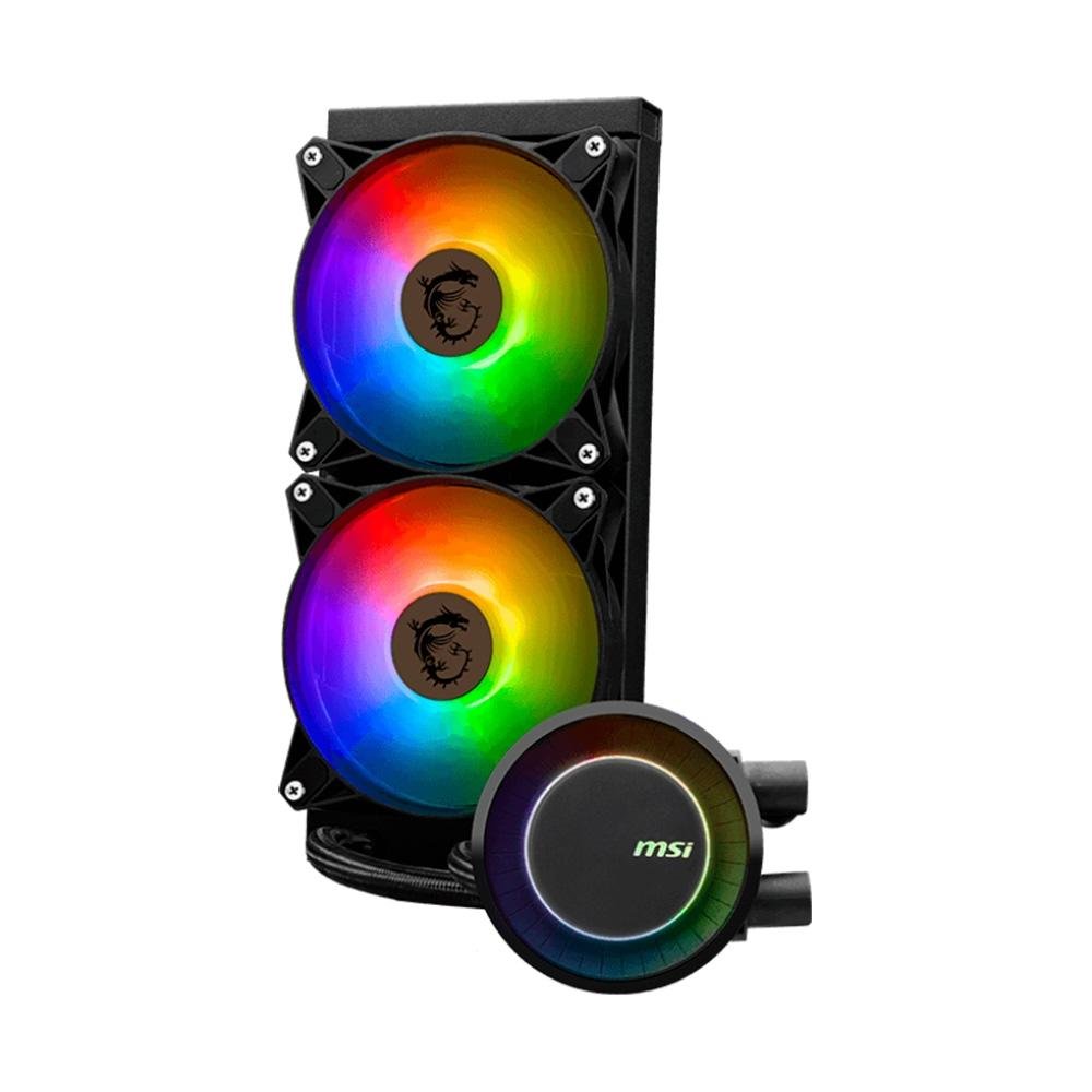 Water Cooler MSI Mag Coreliquid E240, ARGB, 240mm, AMD/Intel, Preto - MAG CORELIQUID E240 8