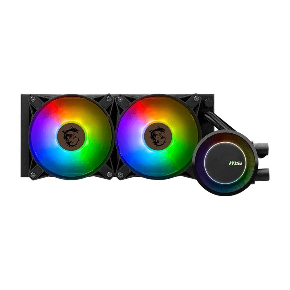 Water Cooler MSI Mag Coreliquid E240, ARGB, 240mm, AMD/Intel, Preto - MAG CORELIQUID E240 Water Cooler MSI Mag Coreliquid E240, ARGB, 240mm, AMD/Intel, Preto - MAG CORELIQUID E240