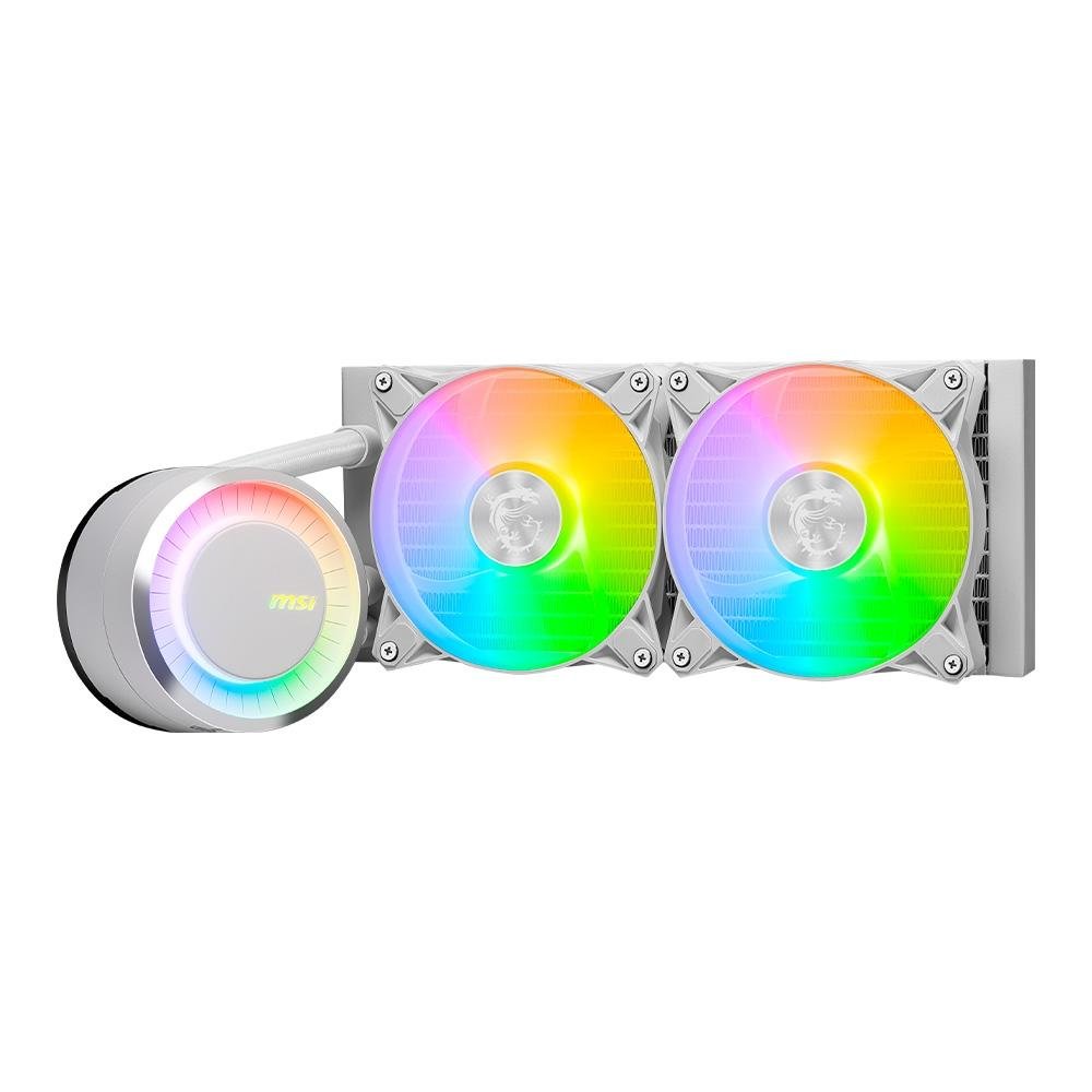 Water Cooler MSI Mag Coreliquid E240, ARGB, 240mm, AMD/Intel, Branco - MAG CORELIQUID E240 WHITE