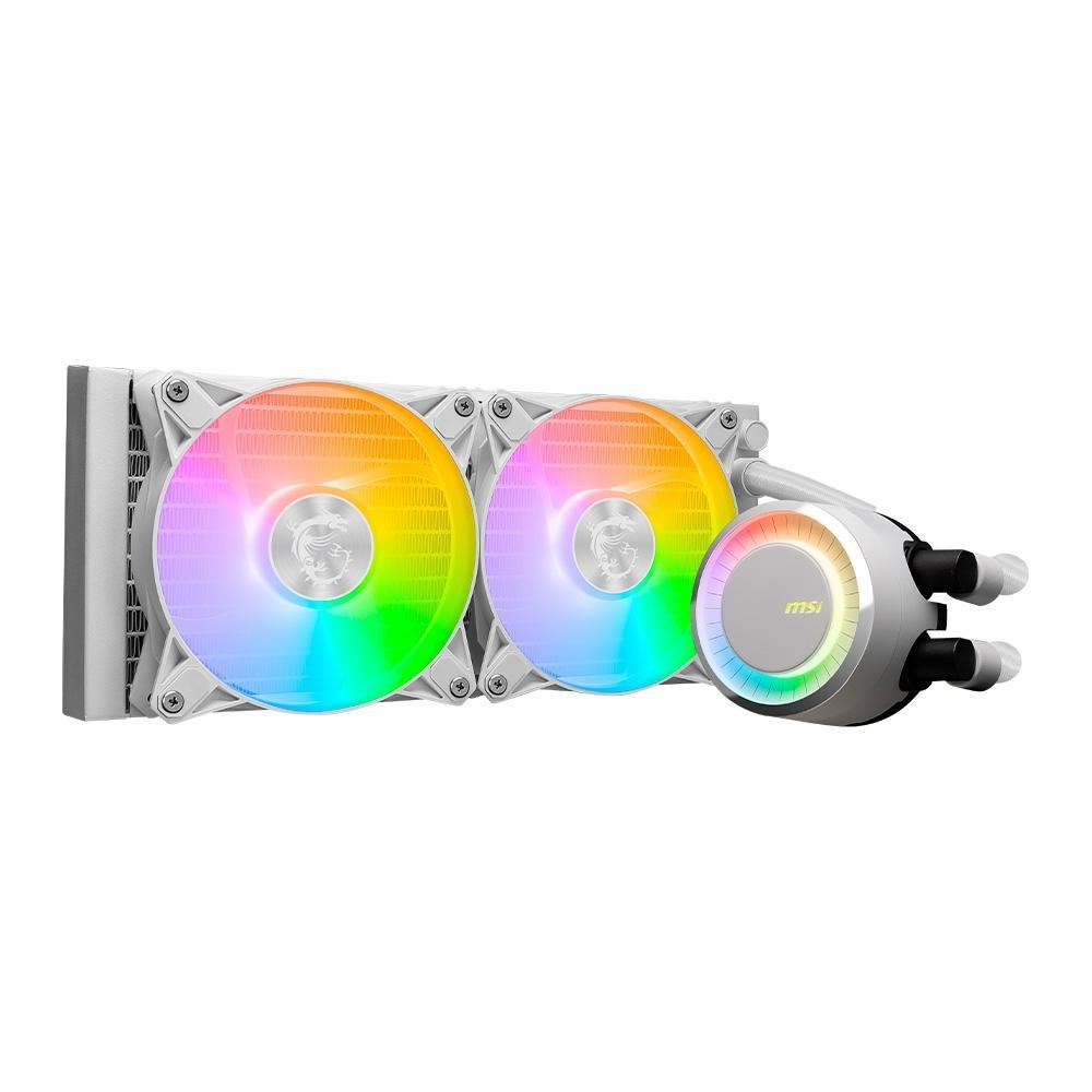 Water Cooler MSI Mag Coreliquid E240, ARGB, 240mm, AMD/Intel, Branco - MAG CORELIQUID E240 WHITE