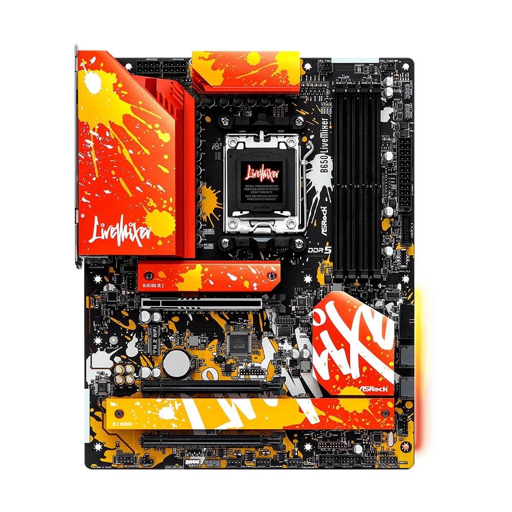 ASRock B650 LiveMixer 新品未開封 保証書付 即日対応 Placa Mãe ASRock B650 LIVEMIXER | KaBuM!