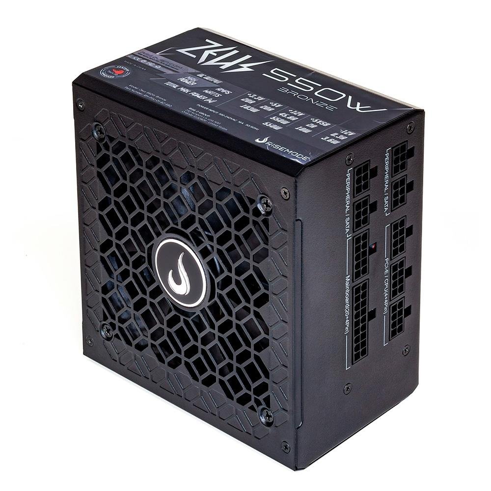 FonteGamerRiseModeZeus550w,Bronze,FullModular,PFCAtivo,Preto-RM-PSU-01-BZ-550