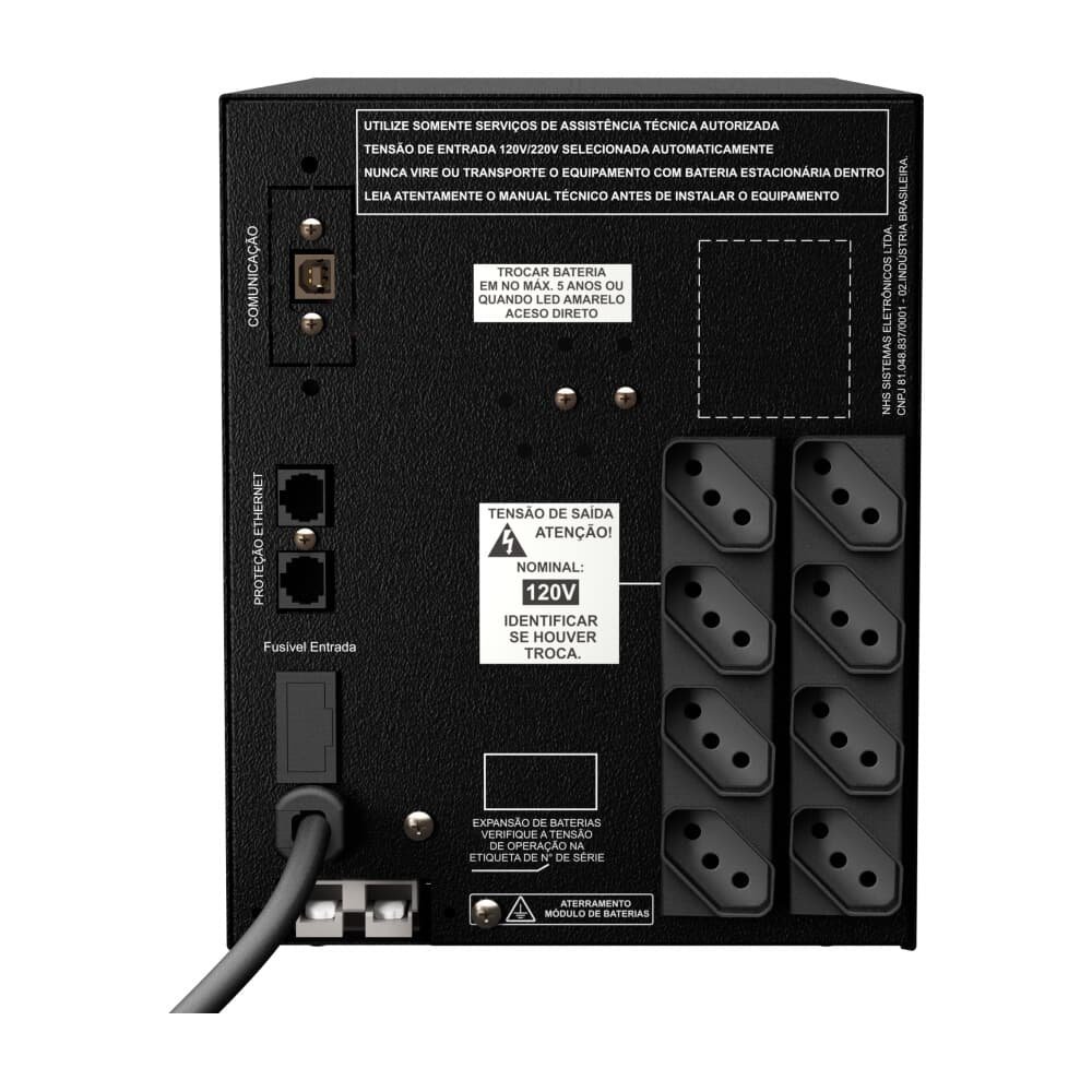 Nobreak NHS Gamer Ultra Senoidal, 1400VA, Bivolt, 2 Bat.17, 18Ah, Prot.Eth, USB - 91.G0.014100 - view 3