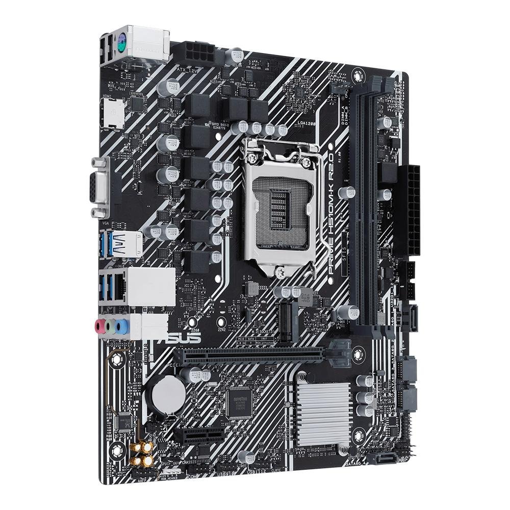 Placa-Mãe ASUS PRIME H510M-K R2.0, INTEL, H470, mATX, DDR4, Preto - 90MB1E80-C1BAY0 Placa-Mãe ASUS PRIME H510M-K R2.0, INTEL, H470, mATX, DDR4, Preto - 90MB1E80-C1BAY0