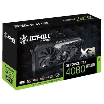 Placa de Vídeo RTX 4080 Super Ichill X3 | KaBuM!