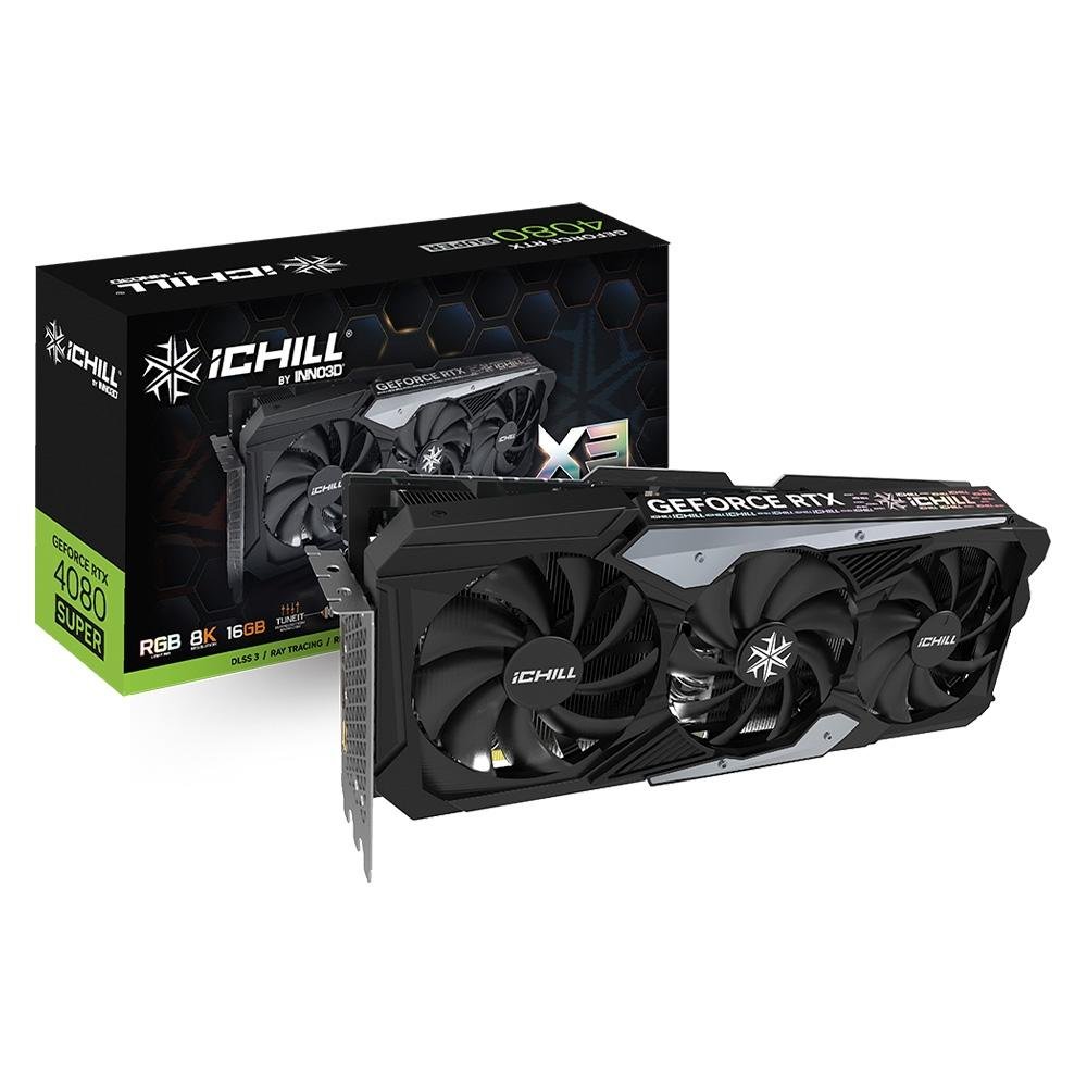 Placa de Vídeo RTX 4080 Super Ichill X3 | KaBuM!