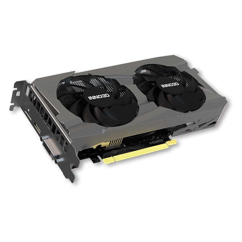 Imagem 2 de 3 do produto Placa de Vídeo Inno3D Twin X2 RTX 3050 NVIDIA GeForce, 6GB, GDDR6 - N30502-06D6-1880VA60