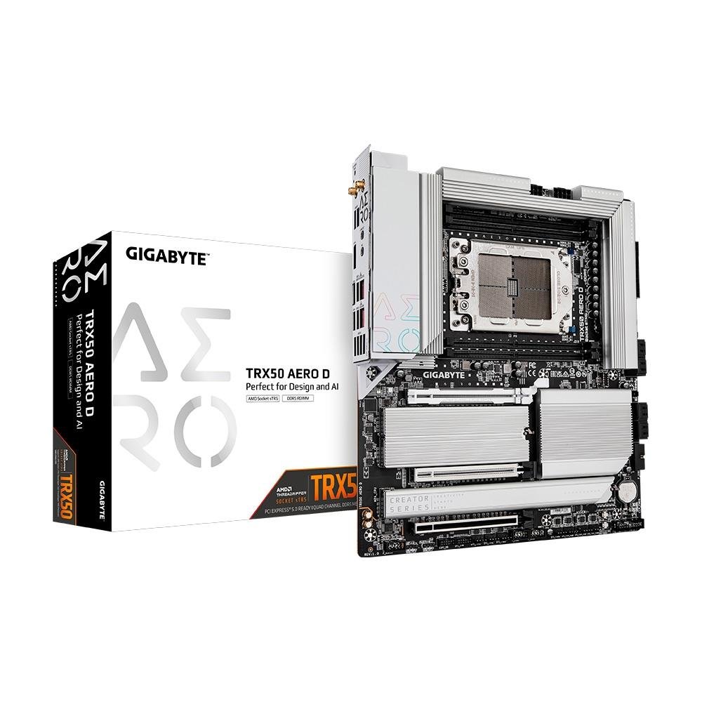 Placa-Mãe Gigabyte TRX50 AERO D, AMD, E-ATX, DDR5, Wi-Fi, Branco - TRX50 AERO D 4