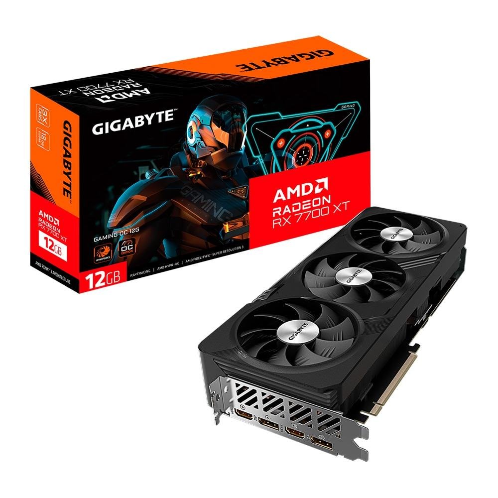グラフィックボード・グラボ・ビデオカード AMD RADEON RX 7700 XT 12GB Placa de Vídeo Gigabyte RX 7700 XT | KaBuM!