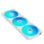 Kit com 3 Ventoinhas Lian Li UNI FAN AL V2, 120mm, RGB, Branco - UF-AL120V2-3W 3