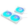 Kit com 3 Ventoinhas Lian Li UNI FAN AL V2, 120mm, RGB, Branco - UF-AL120V2-3W