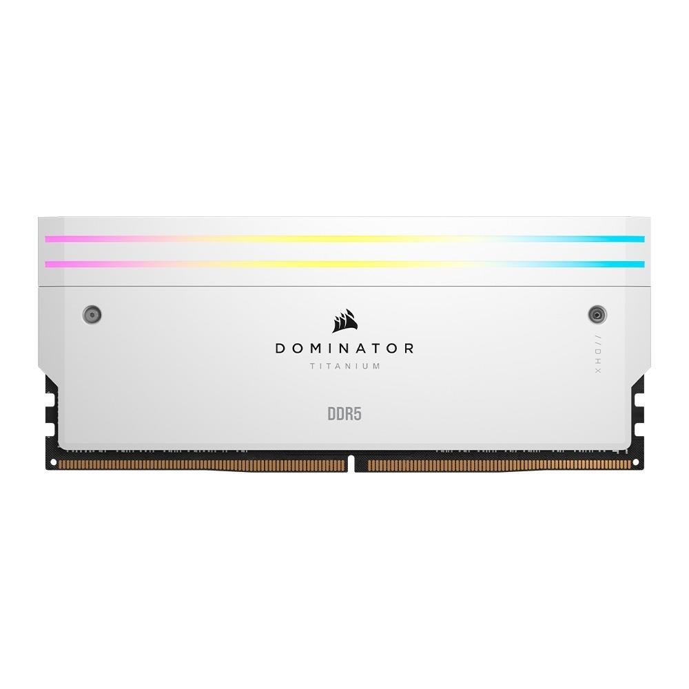 Imagem 3 de 9 do produto Memória RAM Corsair Dominator Titanium, RGB, 32GB (2x16GB), 6000MHz, DDR5, CL30, para Intel XMP,  Branco - CMP32GX5M2B6000C30W