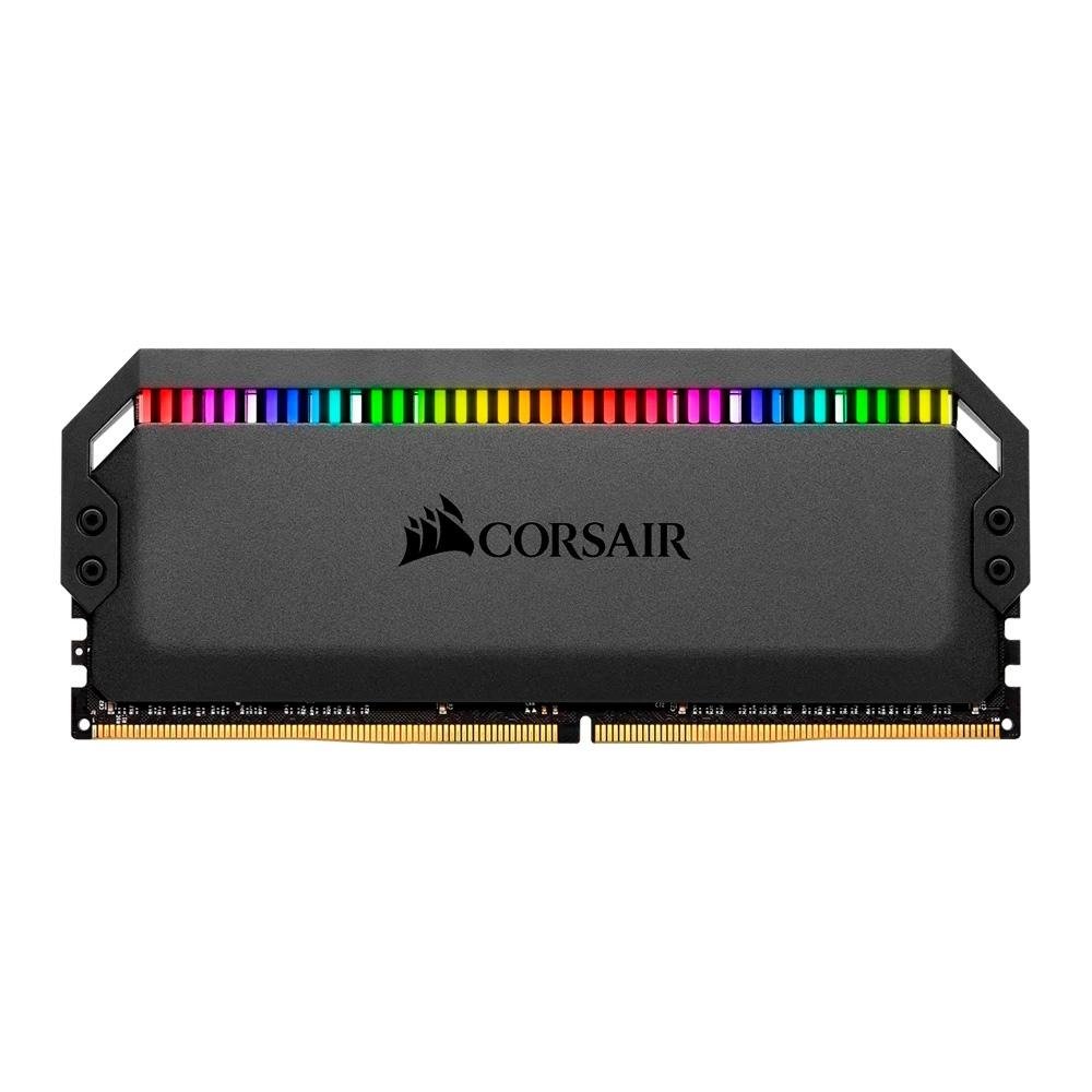 Memória RAM Corsair Dominator Platinum RGB, 64GB (2x32GB), 3200MHz, DDR4, CL16, Preto - CMT64GX4M2E3200C16 Memória RAM Corsair Dominator Platinum RGB, 64GB (2x32GB), 3200MHz, DDR4, CL16, Preto - CMT64GX4M2E3200C16