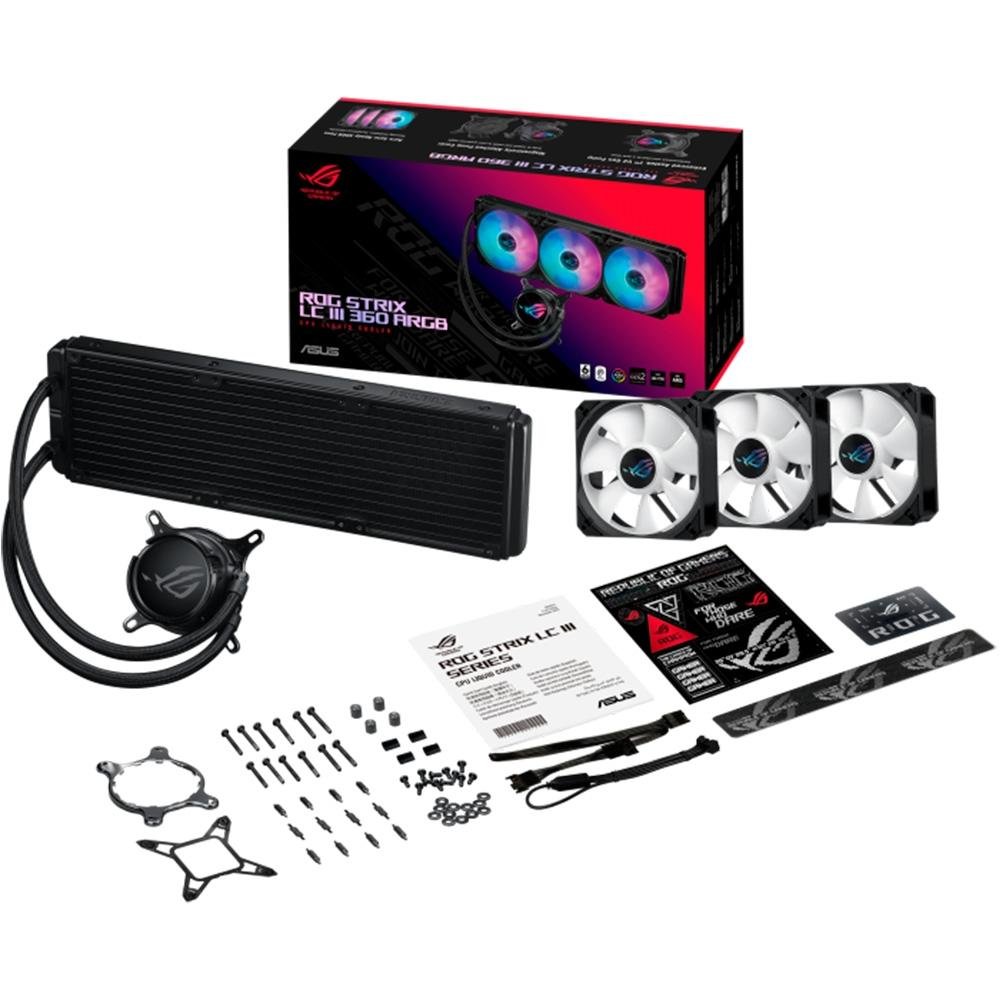 ROG STRIX LC III 360 ARGB 黒 AIO 簡易水冷 Water Cooler ROG Strix LC III 360 ARGB | KaBuM!