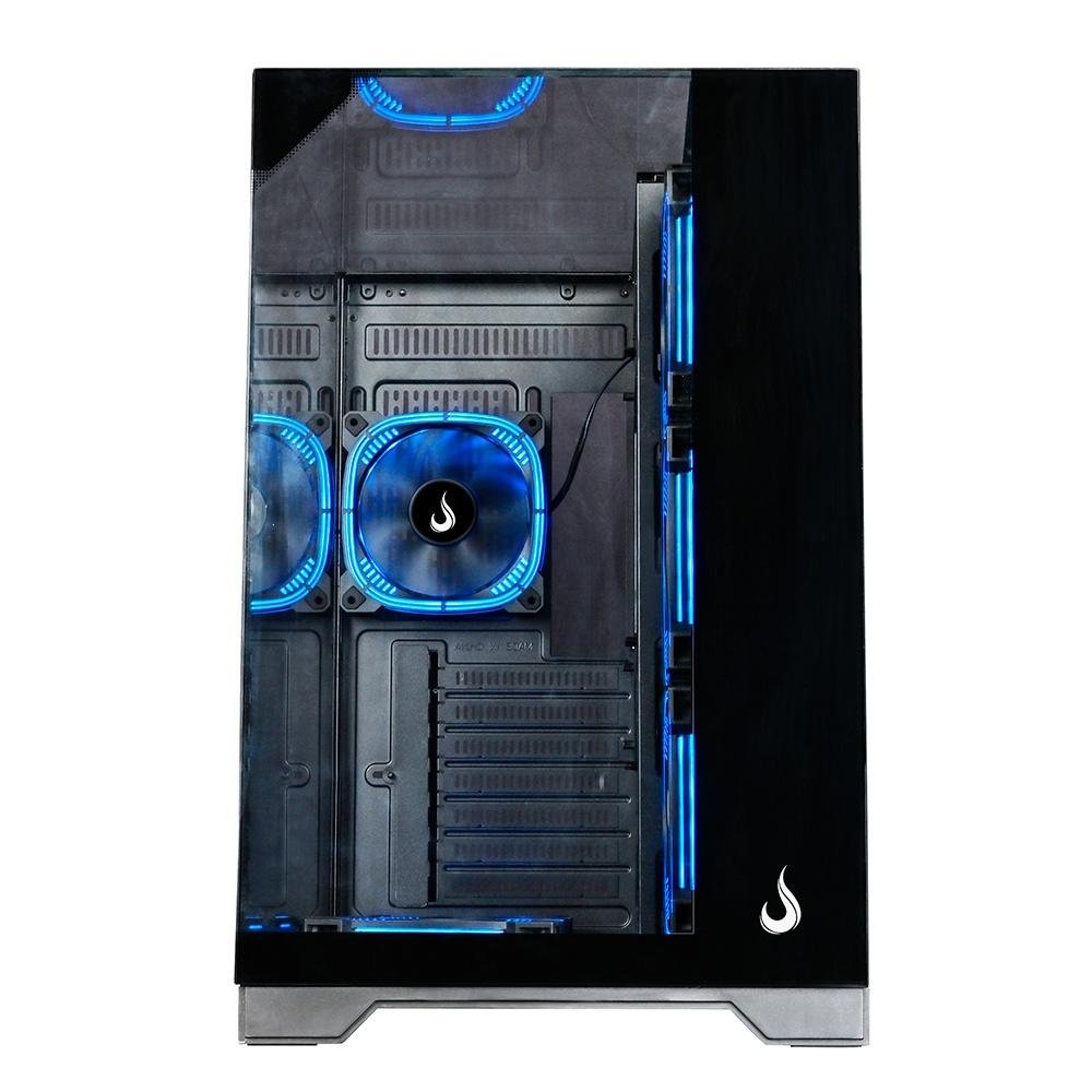 Gabinete Gamer Rise Mode Galaxy Full Glass, Mid Tower, ATX, Lateral e Frente em Vidro Temperado, Sem FANs, Preto - RM-CA-FG-B - view 4