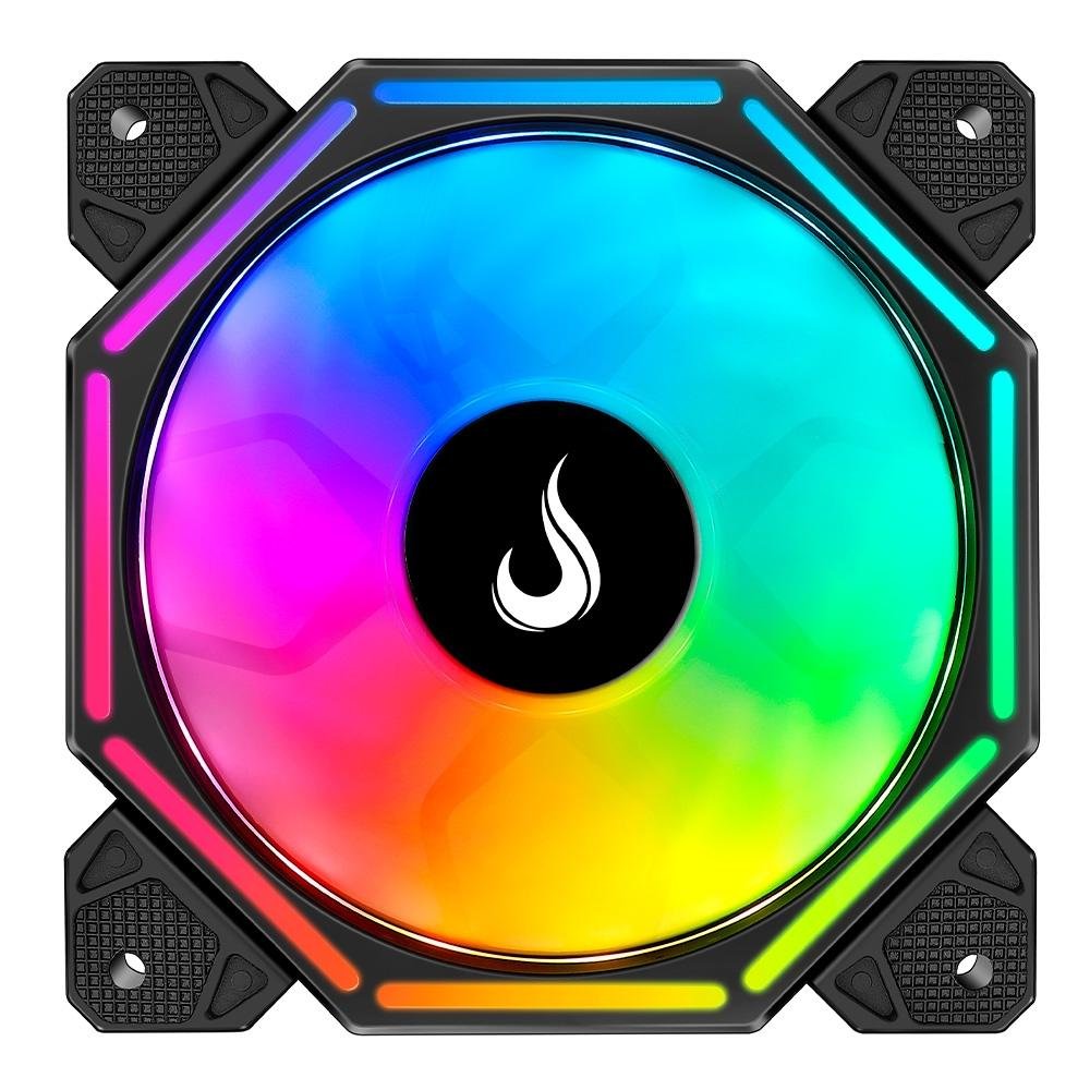 Ventoinha Rise Mode Hex Turbine PWM, 120mm, ARGB, Preto - RM-H-ARGB-TOR-B 6