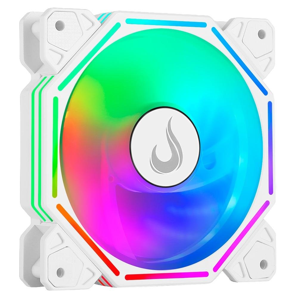 Ventoinha Rise Mode Hex Turbine PWM, 120mm, Led ARGB, Branco - RM-H-ARGB-TOR-W 4