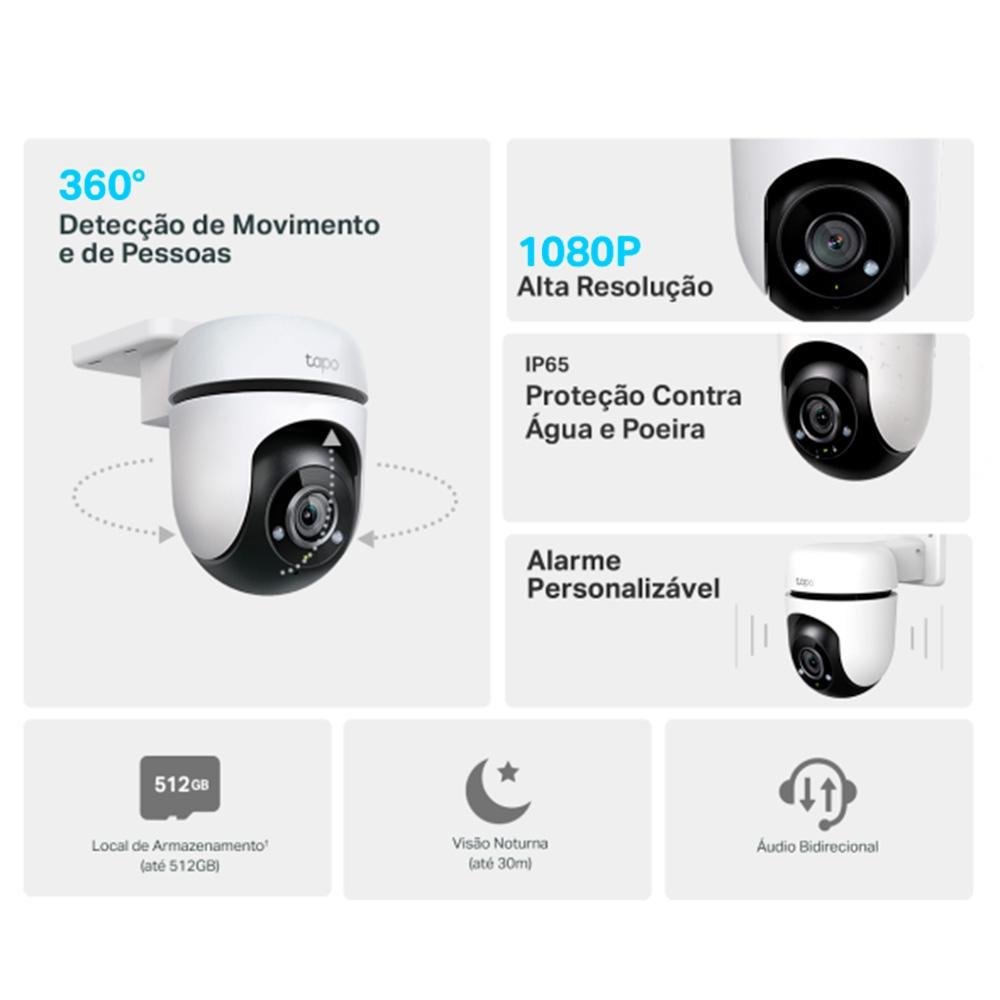 Câmera De Segurança Ext TP-Link Tapo C500 | KaBuM!