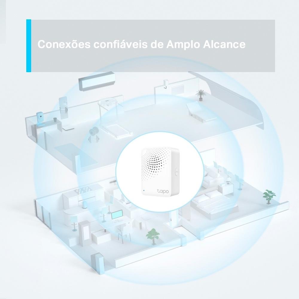 Hub de Automação Smart TP-Link, Wi-Fi, Alexa, Bivolt, Branco - Tapo H100(EU) Hub de Automação Smart TP-Link, Wi-Fi, Alexa, Bivolt, Branco - Tapo H100(EU)